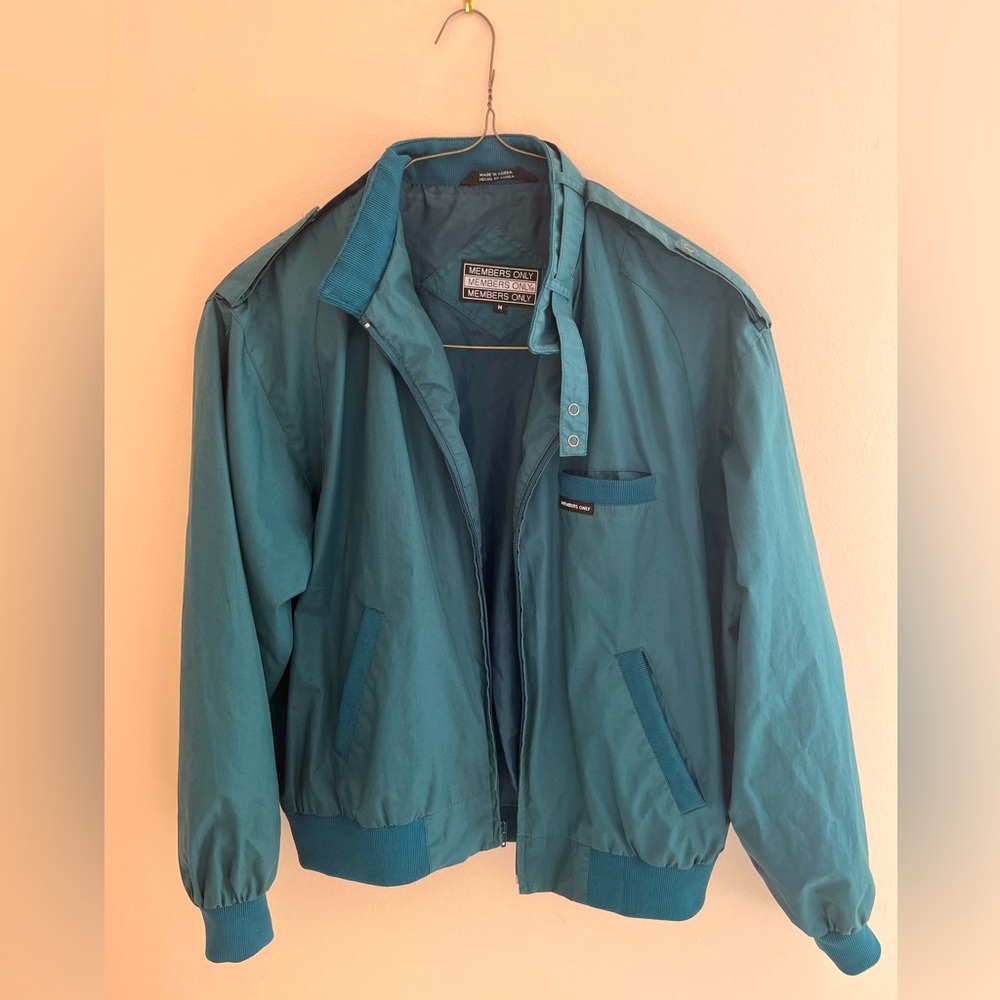 Members Only Vintage Jacket Medium Green